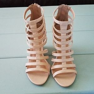 EUC Nude Wedges
